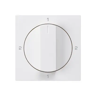 Kit frontale per interruttore rotativo S3 60×60mm kallysto 2-1-2-1 bianco 