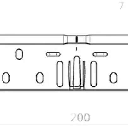 Jeu de raccords longitudinaux Bettermann 60×200mm pour canal MKS 