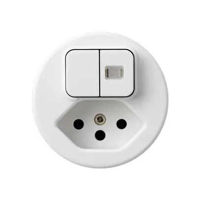 Inserto per combinazione luminosa 3+A-R/1L+T13 bianco basico 1 lente pro.bambini 