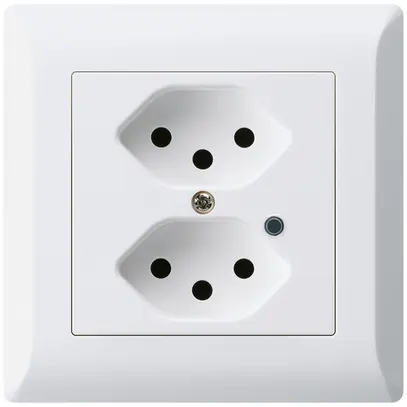 Presa INC Hager kallysto.line 2×T13 illuminato C bianco ultra 