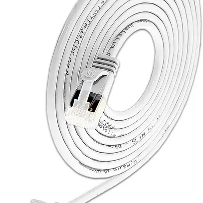 Cavo patch SLIM: 2m, bianco, 60 pezzi  Cat.6A, U/FTP, jack non infrangibile 