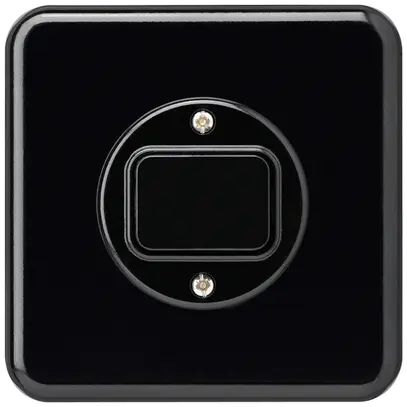 Contact à poussoir ENC basico C/1L noir 