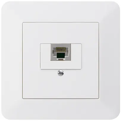 Presa di raccordo INC kallysto.trend 1×RJ45s bianco 