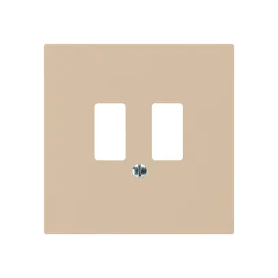 Plaque frontale kallysto pour prise USB beige 