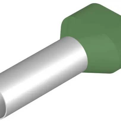 Capocorda doppio Weidmüller H isolato 2×16mm² 25mm verde sciolto 