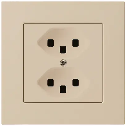 Presa INC kallysto.pro 2×T23 beige con morsetti ad innesto 