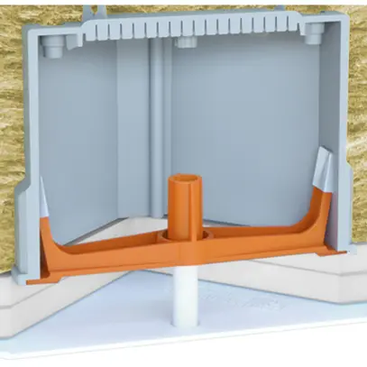 Couvercle broche HSB Slim avec fixation diagonale, 130×130mm, grc s.halogène 