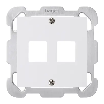 Kit frontal ENC HMS kallysto B pour 2 modules blanc 