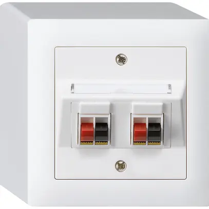 Presa AP audio kallysto 2×bianco morsetto per 2 altoparlante 