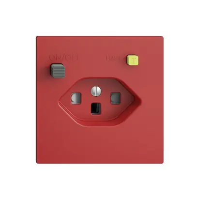 Presa INC EDIZIOdue T23 FI 30mA F, shutter berry 