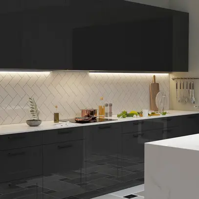 Luminaire linéaire LED Sylvania SYLPIPE interrupt. 8W 950lm 3000K 600mm blanc 