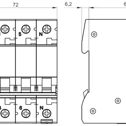 Disgiuntore Siemens SENTRON 5SL6 4P 400V C 32A 6kA 4UM 