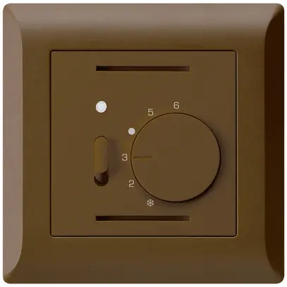 Termostato ambiente INC kallysto.line marrone con interruttore 