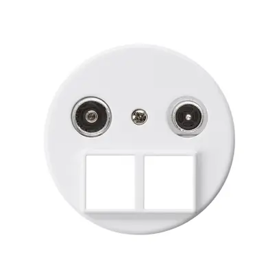 Presa multimedia basico TV-R mont.A 19dB 2GHz bianco 