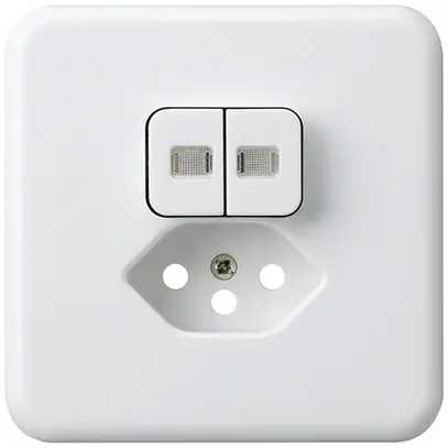 Kit frontal ENC basico 86×86mm blanc 2 lentilles sécurité enfants S1/T13 p.BOMI 