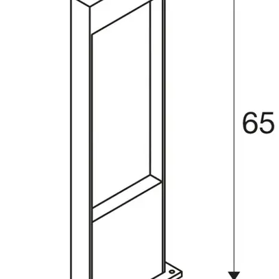 Borne lumineuse LED SLV FLATT POLE 65 9.7W 3000/4000K 400lm IP65 an/bois 