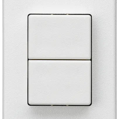 Interruttore a pulsante 2× AMD Hager FLF 10A/250V 3/1L bianco 