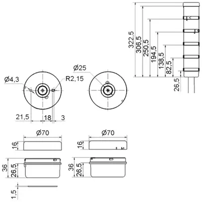 Élément de connexion Kombisign 71 