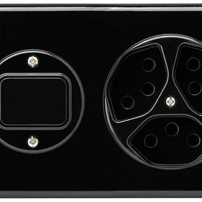 Combinazione INC I-I 3/1L +3×tipo 13 nero basico orizzontale 