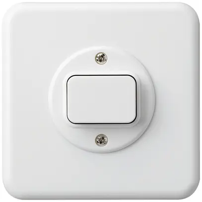 Contact à poussoir ENC basico 1L cc blanc 