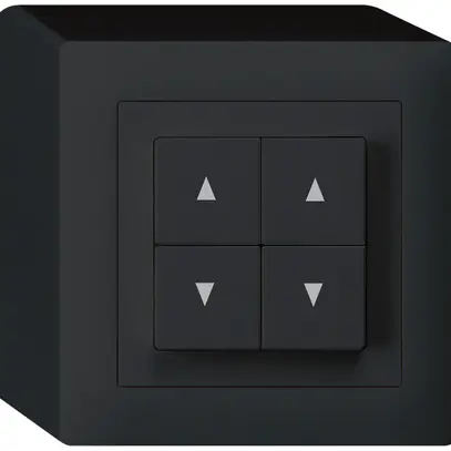 Interruttore per tappar.AP kallysto nero con 4 tasti 