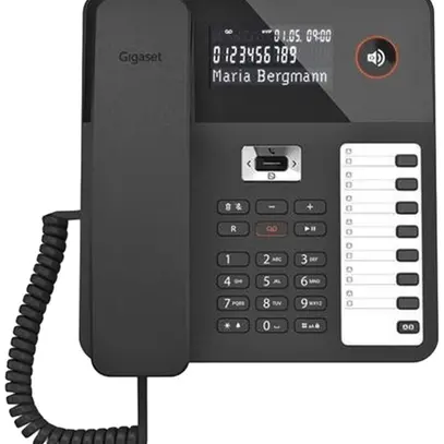 Schnurtelefon Gigaset DESK 800 A CLIP schwarz 