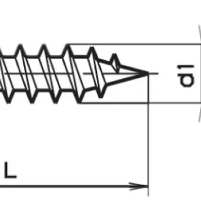Vite per pannello truciolare a testa tonda Pozidriv 3.5×35mm zincata 