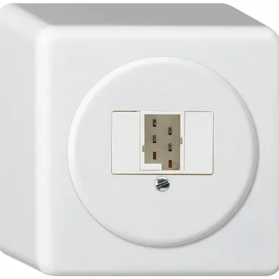 Boîte de raccordement AP basico 1×TT83 blanc 