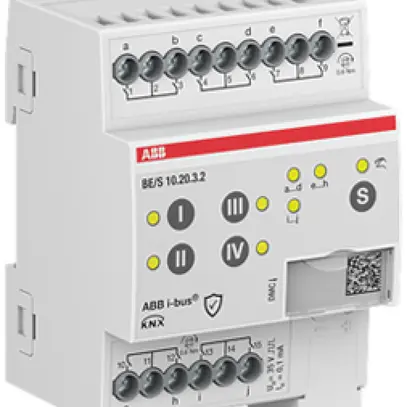Ingresso binario KNX AMD ABB BE/S10.20.3.2 10-canali verifica del contatto 