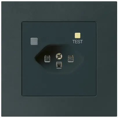 UP-Steckdose KPR T23 FI 30mA schwarz 