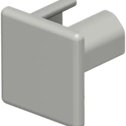 Piastra terminale Bettermann p.canale d'installazione WDK grigio chiaro 15×15mm 