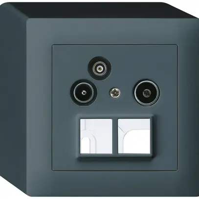 Prise pour antenne AP R/TV-Données kallysto HMS 2GHz 19db anthracite 