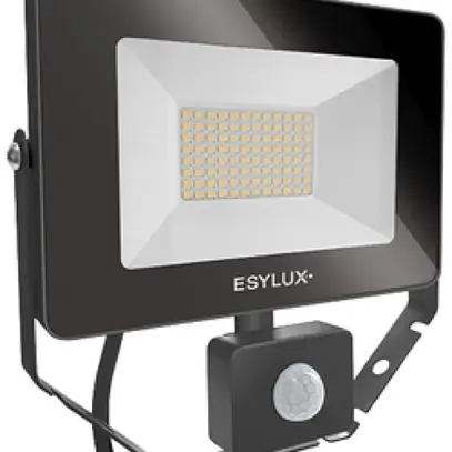 Projecteur LED ESYLUX AFL BASIC, 30W 4000K 3000lm 200×60×195mm IP65, noir 