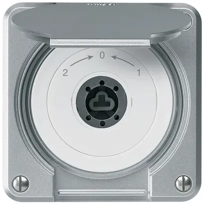 Contatto rotativo a chiave INC robusto IP55 all con coperchio s.cilindro inv. 