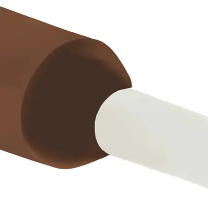 Embout de câble Mischke IE 10mm²/12mm Cu-étamé isolé brun 