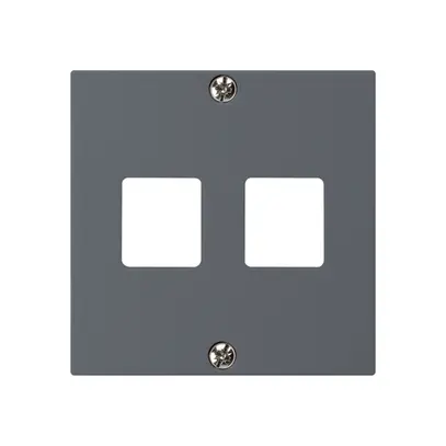 Kit frontal ENC HMS kallysto A pour 2 modules anthracite 