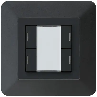 Poussoir ENC kallysto.trend KNX 4×LED RGB s/e-link noir 