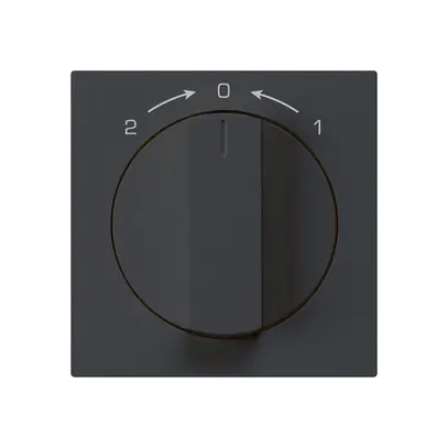 Kit frontale per contatto rotativo nero 60×60mm kallysto 1->0<-2 