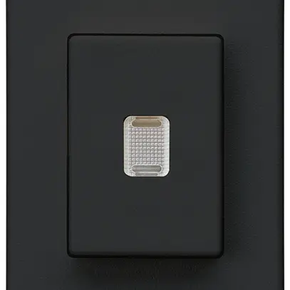 Interruttore a pulsante INS Hager FLF 10A/250V 3/2L illuminato nero 