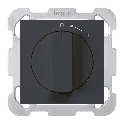 UP-Schwenktaster 0<-1/1L schwarz kallysto mit Drehgriff 