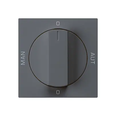 Kit frontale per interruttore rotativo S2 60×60 kallysto 0-Man-0-Aut.antracite 