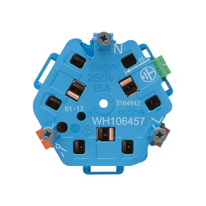 Interno per presa Hager 3×T13/23 1×S E 