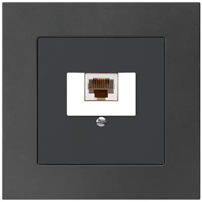 Prise de raccordement INC kallysto.pro 1×RJ45u noir 