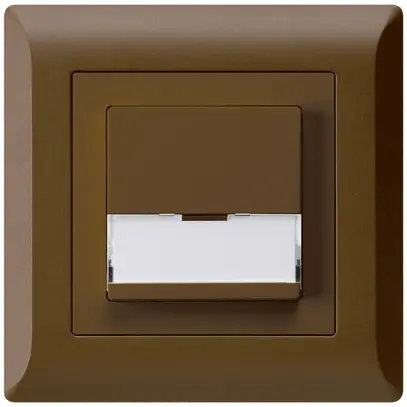 UP-SonnerieTaster kallysto.line braun A/1L mit Namensschild 37×15mm 