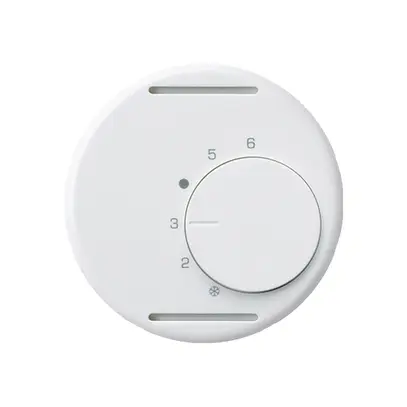 Disque frontal ENC BASICO blanc pour thermostat d'ambiance sans interrupteur 