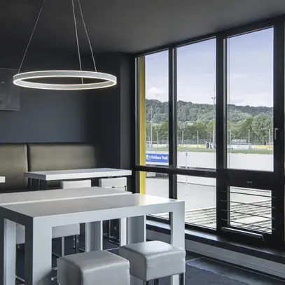 LED-Pendelleuchte SLV ONE 80 UP/DOWN DALI 34W 1230lm 3000/4000K weiss 