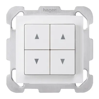 Interruttore per tappar.INC kallysto B bianco con 4 tasti 