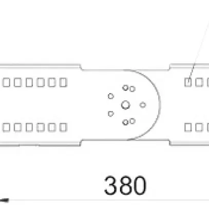 Raccordo articolato Bettermann h=110mm zinc. per canale portac. 