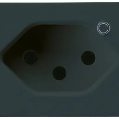 Presa FLF Hager 1×tipo 13 illuminati D nero 