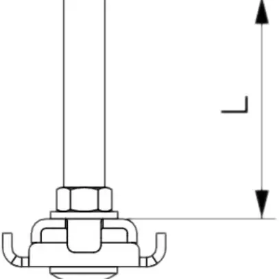 Bullone di separazione Bettermann TB/GR55, per canale a griglia 